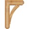 Ekena Millwork Thorton Craftsman Rough Sawn Bracket w/ Offset Brace, Western Red Cedar, 8"W x 24"D x 36"H BKT0806X24X36THR04RWR - alternate 3